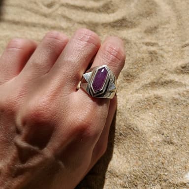 Anillo Nómada Rubi Rosa view 2