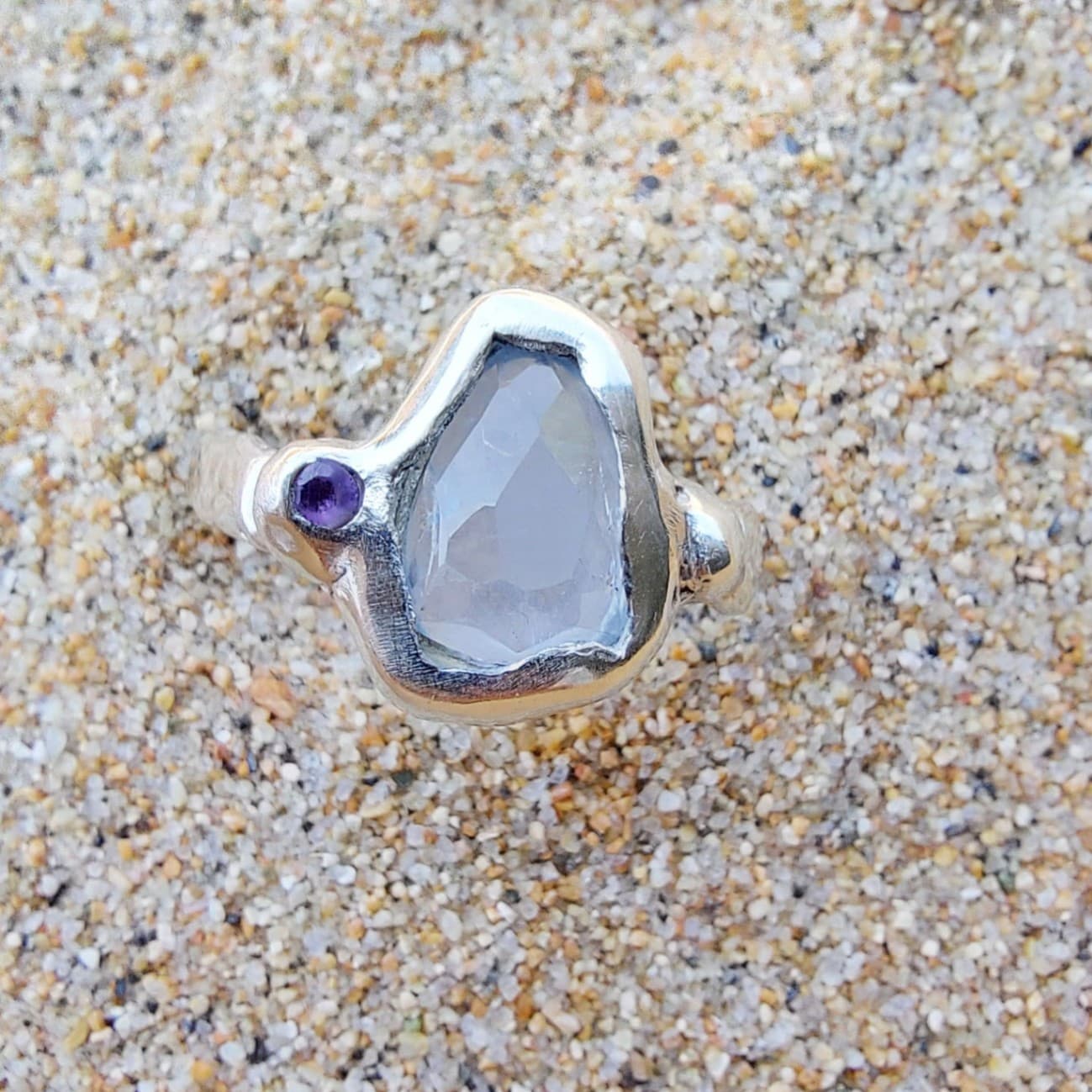 Anillo Organic Ghosanita Amatista
